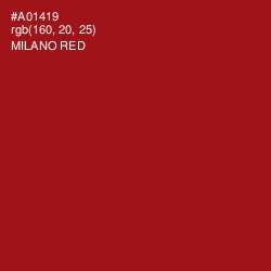 #A01419 - Milano Red Color Image